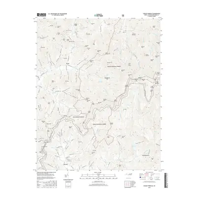 2016 Map of Craggy Pinnacle, 2016 Print