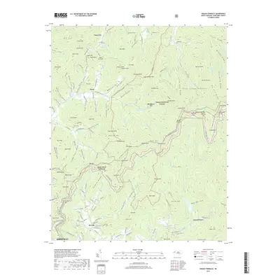 2019 Map of Craggy Pinnacle, 2019 Print