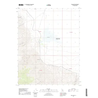 2018 Map of Craig Canyon, 2018 Print