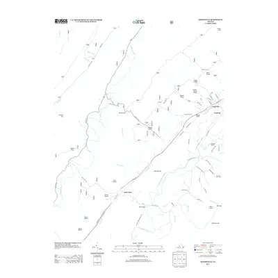2013 Map of Craigsville, 2013 Print