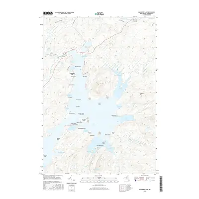 2016 Map of Cranberry Lake, 2016 Print