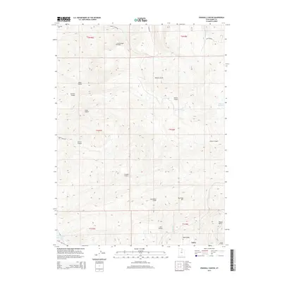 2014 Map of Crandall Canyon, 2014 Print
