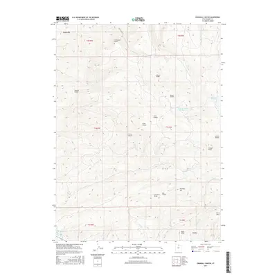 2017 Map of Crandall Canyon, 2017 Print