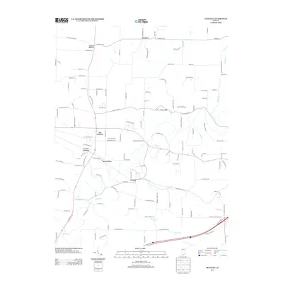2013 Map of Crandall, 2013 Print