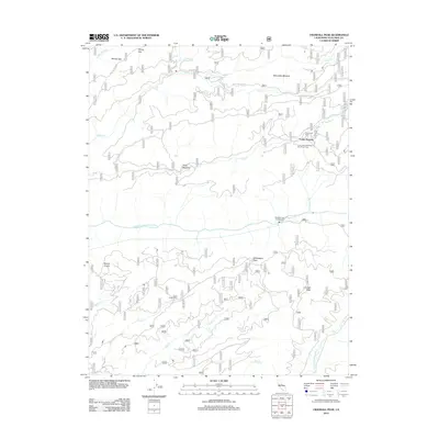 2012 Map of Crandall Peak, 2012 Print