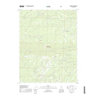 2018 Map of Crandall Peak, 2018 Print