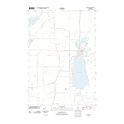 2010 Map of Crandon, 2010 Print