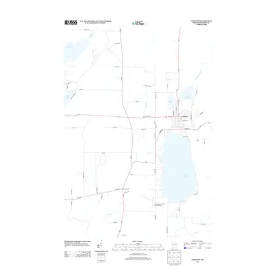 2013 Map of Crandon, 2013 Print
