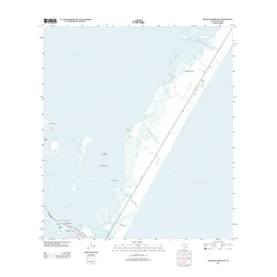 2013 Map of Crane Islands NW, 2013 Print