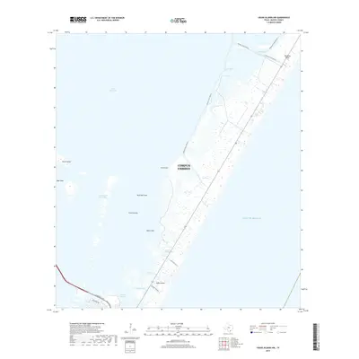 2019 Map of Crane Islands NW, 2019 Print