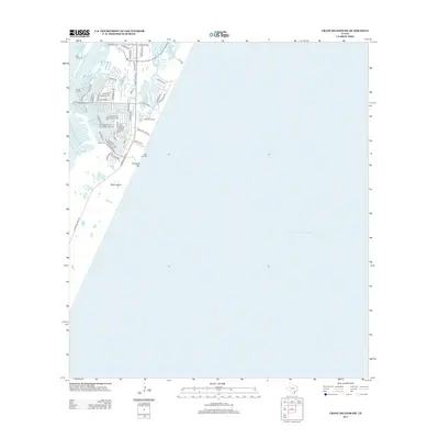 2013 Map of Crane Islands SW, 2013 Print