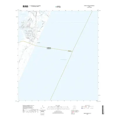 2019 Map of Crane Islands SW, 2019 Print