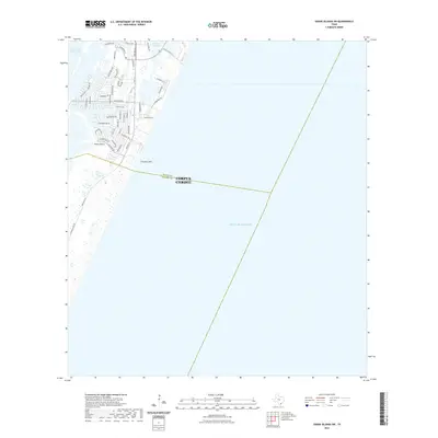 2022 Map of Crane Islands SW, 2022 Print