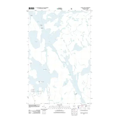 2011 Map of Crane Lake, 2011 Print