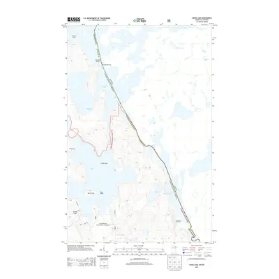 2013 Map of Crane Lake, 2013 Print