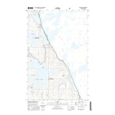 2016 Map of Crane Lake, 2016 Print