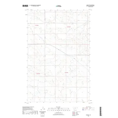 2020 Map of Crane NW, 2020 Print