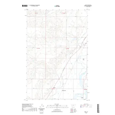 2020 Map of Crane, 2020 Print