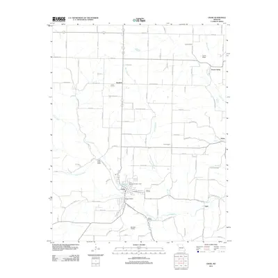 2012 Map of Crane, 2012 Print