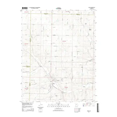 2015 Map of Crane, 2015 Print