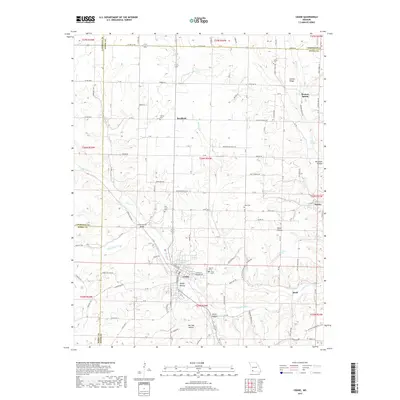 2017 Map of Crane, 2017 Print