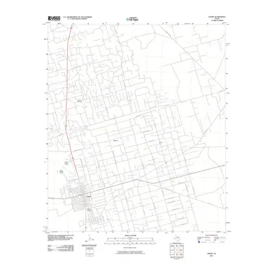 2010 Map of Crane, 2010 Print