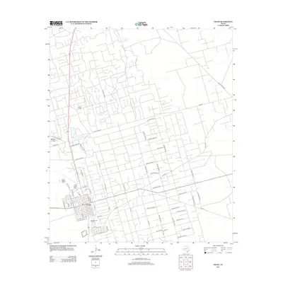 2012 Map of Crane, 2012 Print