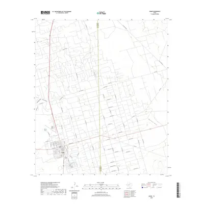 2019 Map of Crane, 2019 Print