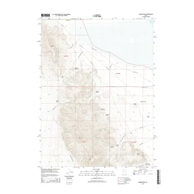 2014 Map of Craner Peak, 2014 Print