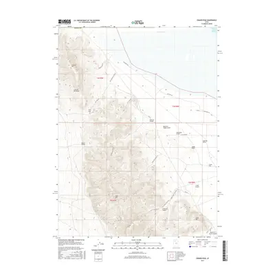 2017 Map of Craner Peak, 2017 Print