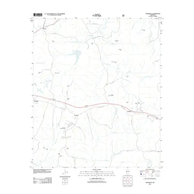 2012 Map of Cranfield, 2012 Print
