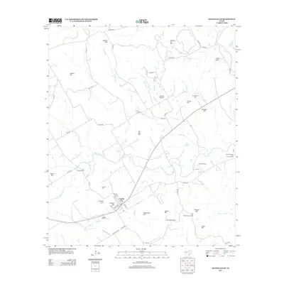 2012 Map of Cranfills Gap, 2012 Print