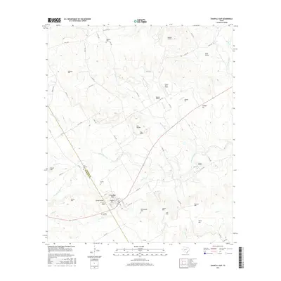 2016 Map of Cranfills Gap, 2016 Print
