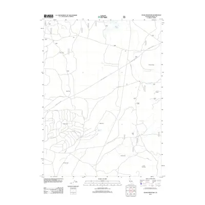 2012 Map of Crank Mountain, 2012 Print