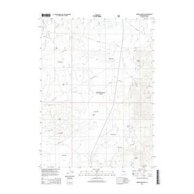 2015 Map of Crank Mountain, 2015 Print