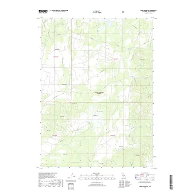 2018 Map of Crank Mountain, 2018 Print