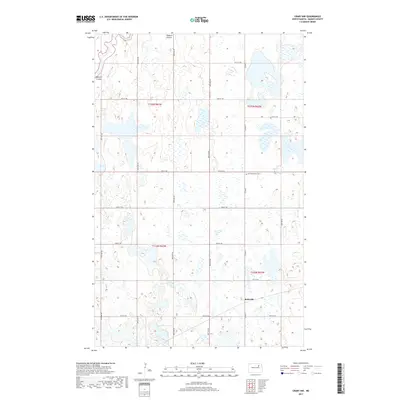 2017 Map of Crary NW, 2017 Print