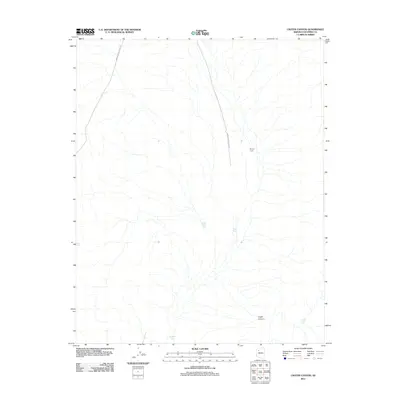 2011 Map of Crater Canyon, 2011 Print