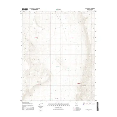 2014 Map of Crater Canyon, 2014 Print