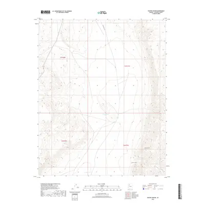 2018 Map of Crater Canyon, 2018 Print
