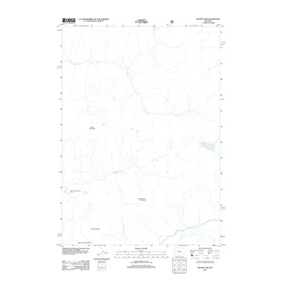 2012 Map of Crater Lake, 2012 Print
