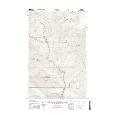 2014 Map of Crater Mountain, 2014 Print