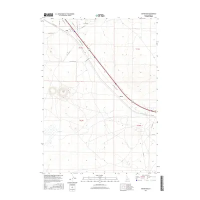 2017 Map of Crater Rings, 2017 Print