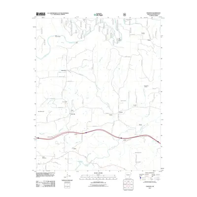 2011 Map of Cravens, 2011 Print