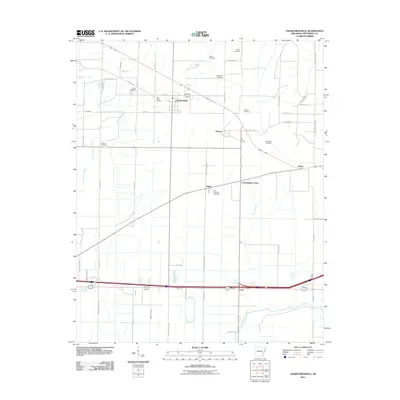 2011 Map of Crawfordsville, 2011 Print