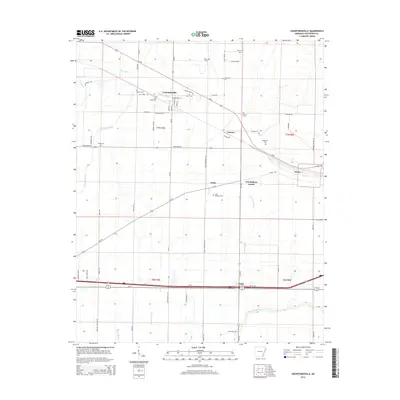 2014 Map of Crawfordsville, 2014 Print