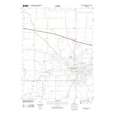 2010 Map of Crawfordsville, 2010 Print