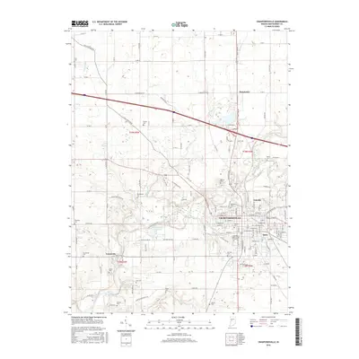 2016 Map of Crawfordsville, 2016 Print
