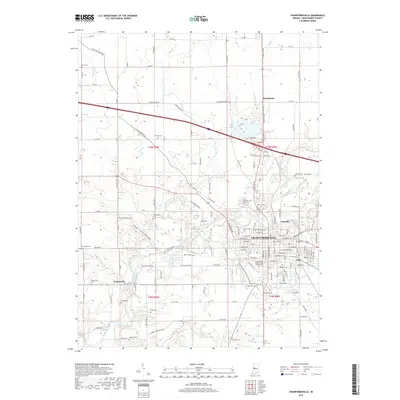 2019 Map of Crawfordsville, 2019 Print
