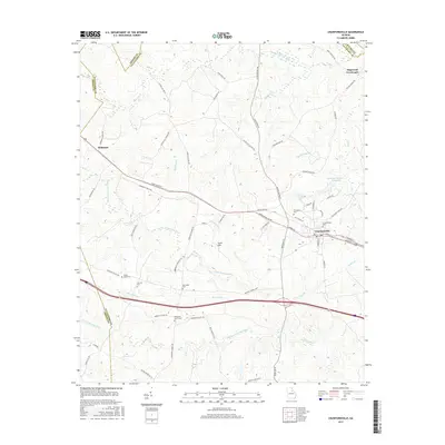 2017 Map of Crawfordville, 2017 Print